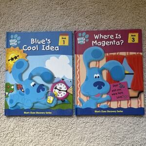 Blue's Clues - Blue’s Cool Idea, Where is Magenta? 2000 HC Discovery Series VTG